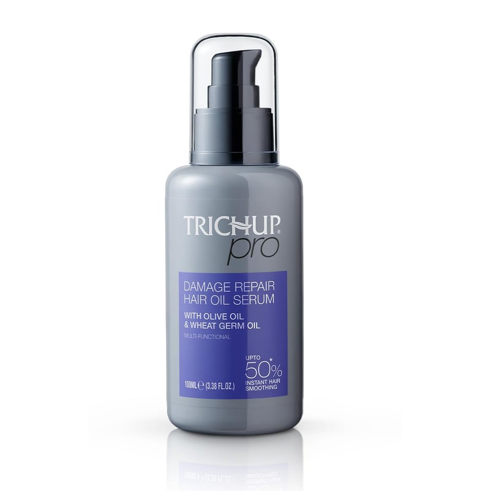 TRICHUP Pro Damage Repair Hair Serum - Instant Frizz Control & Split End Repair - Lightweight Non-Greasy Hair Treatment for Smooth, Shiny & Manageable Hair (100 ml / 3.38 Fl Oz)