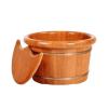 YHdtUO Foot Bath Pedicure Bowl Wooden Footbath Bucket Foot Barrel Massage Foot Tub Thicken Foot Barrel Foot Bath Barrel Foot Bath Bowl Foot Basin (Wooden 26cm Height) view 1