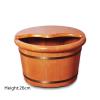 YHdtUO Foot Bath Pedicure Bowl Wooden Footbath Bucket Foot Barrel Massage Foot Tub Thicken Foot Barrel Foot Bath Barrel Foot Bath Bowl Foot Basin (Wooden 26cm Height) view 2