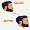 2PCS Barber Accessories for Haircut & Beard Lineup, Enhancement Card for Barbers & Beginners, Essential Shaping Tool for Beard Trimmer Hair Clipper Hair Fiber Enhancements Barber Spray (M-Shaped) view 4