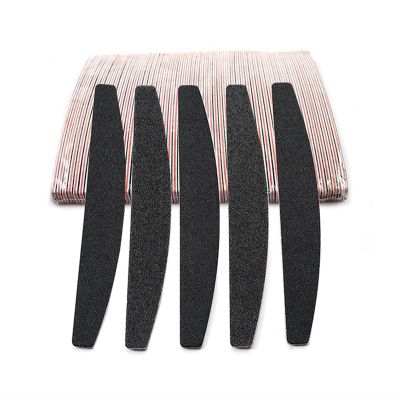 50pcs Half Moon Nail Files Double Sides Sandpaper Nail Files Buffer Manicure Professional Half Moon Washable Sanding Lime Tools(50pcs Half Moon)