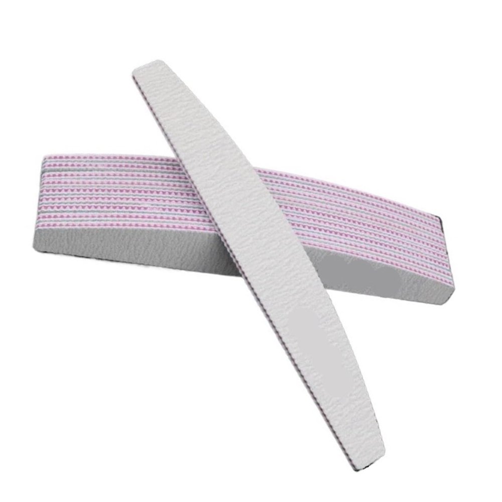 10/50/100Pcs Professional Nail File 100/180 Sandpaper Thick Manicure Nail File Buffer for Gel Polish Nail Art Tool Accessories(50pcs)