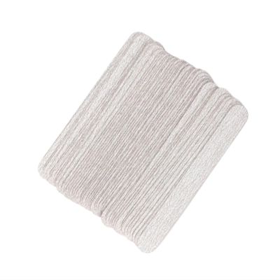 100/200Pcs 13.5CM Replaceable Nail File Self-Adhesive Removable Sandpaper Pads Metal Handle 100/180/240 Emery Board Buffer(100Pcs Pads 100-240)