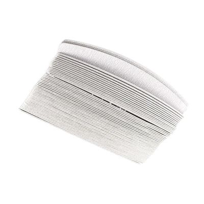 100 Pcs/Lot Replacement Nail Files 80/100/180/240 Grit Half Moon Grey Sandpaper Pads with Metal Handle Removable Durable Files(80 Grit)
