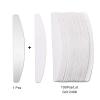 100 Pcs/Lot Replacement Nail Files 80/100/180/240 Grit Half Moon Grey Sandpaper Pads with Metal Handle Removable Durable Files(240 Grit) view 2