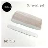 100pcs/lot Professional Nail File Replacement 100/180/240 Gray Sandpaper Metal Handle Double-Sided Buffer Nail File(100 Grit No Metal) view 2