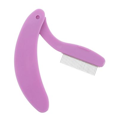 NOLITOY Metal Eyelash Comb and Eyebrow Brush Dual-function Grooming Tool for Lashes and Brows and Compact Design for Travel Curved Shape for Comfort