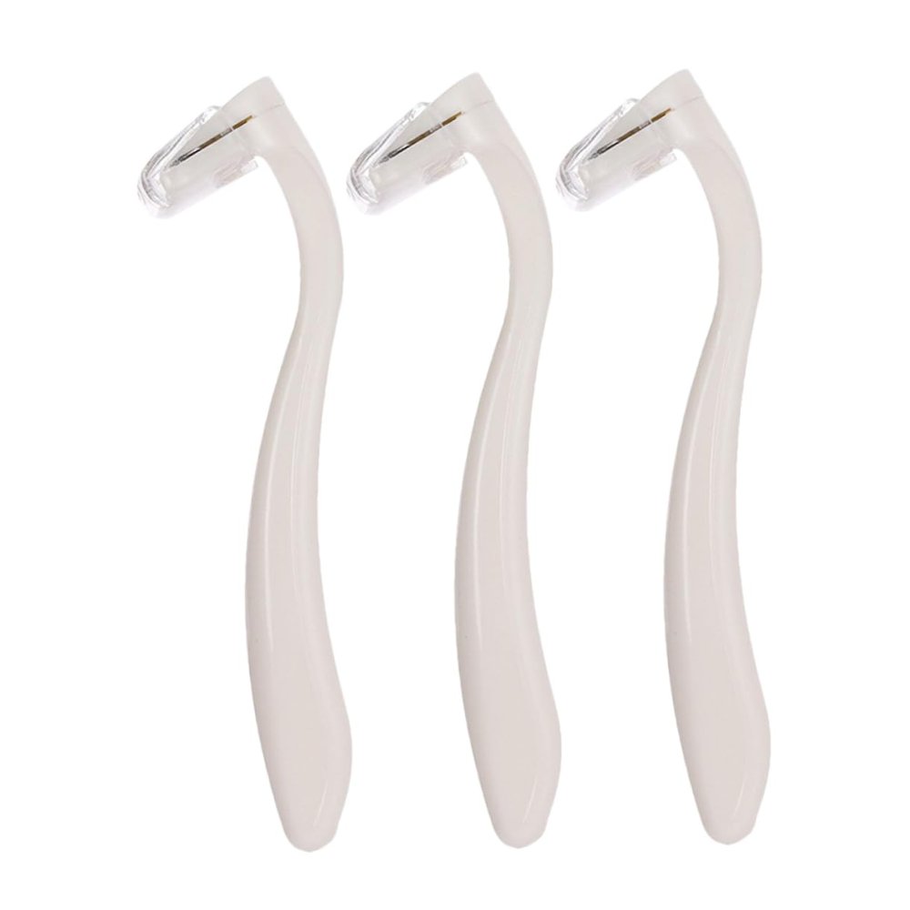 SKISUNO 3pcs Women's Razor for Travel Hair Trimmer Manual Shave Knife Gentle Hair Removal Tool Portable