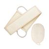 Baluue 2pcs Natural Luffa Bathing Scrubber Exfoliating Loofah Pads for Deep Cleaning Back Scrubber Strap for Men and Women for view 1