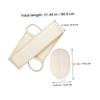 Baluue 2pcs Natural Luffa Bathing Scrubber Exfoliating Loofah Pads for Deep Cleaning Back Scrubber Strap for Men and Women for view 2