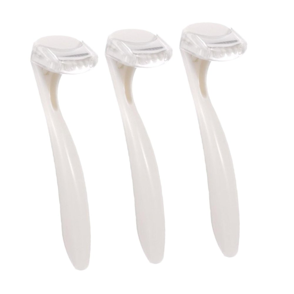 Healeved 3pcs Mini Facial Hair Trimmer for Women Portable Travel for Underarm and Intimate Hair Removal Compact Design for Home and Go Grooming