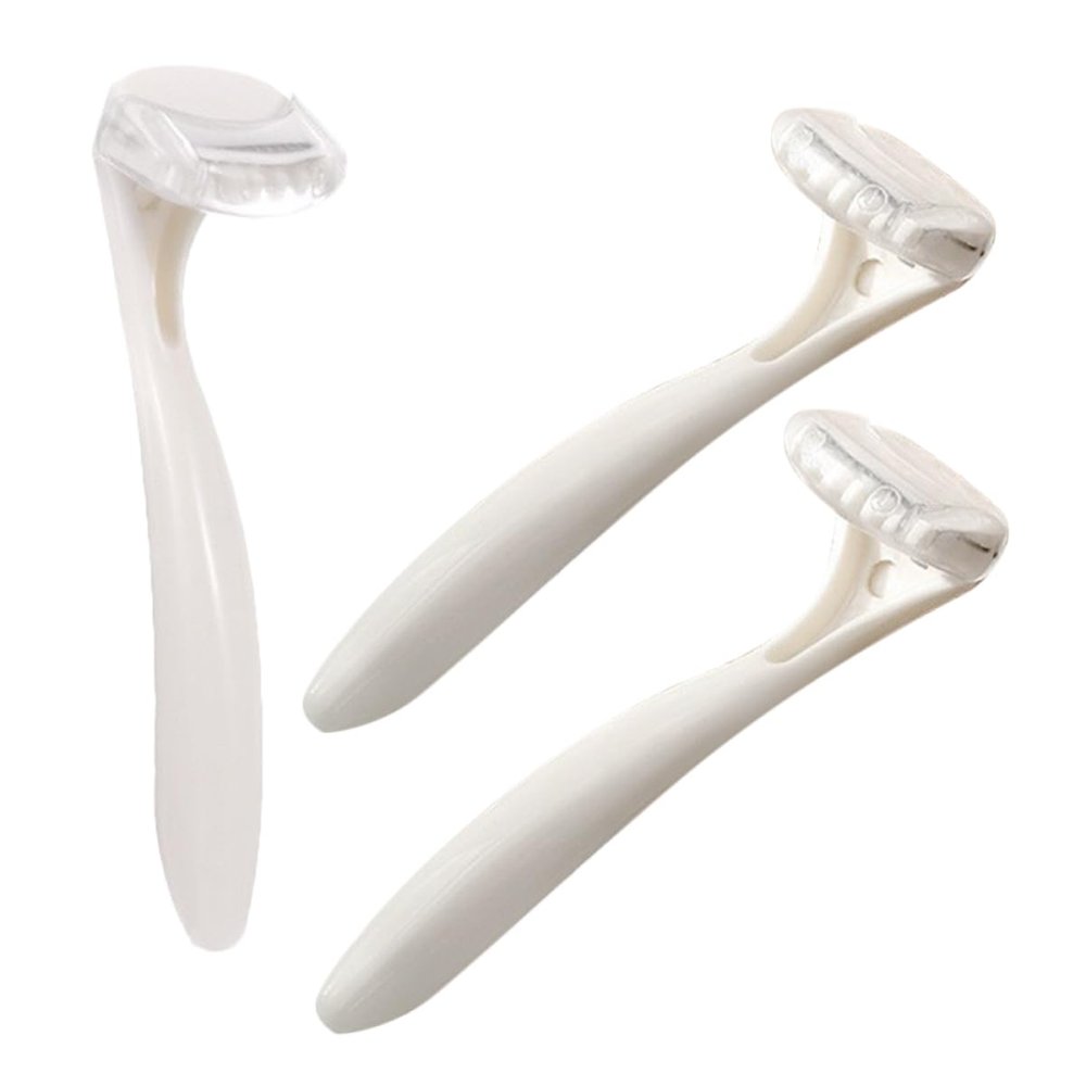 Ipetboom 3pcs Travel Razor for Women Manual Shave Knife Facial Hair Trimmer Portable Hair Remover for Women Body Trimmer for