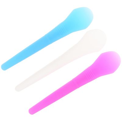 Homoyoyo 3pcs Silicone Mask Brush Facial Mask Applicator Skincare Tool Makeup Blending Brush Safe Skin-friendly