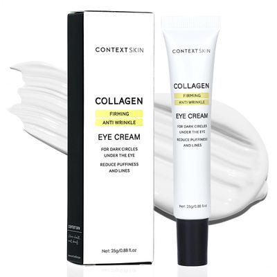 CONTEXT SKIN Collagen Eye Cream  3-in-1 formula with collagen, coffee & niacinamide for lightweight hydration  supports a smoother, refreshed under-eye appearance  0.88 fl oz
