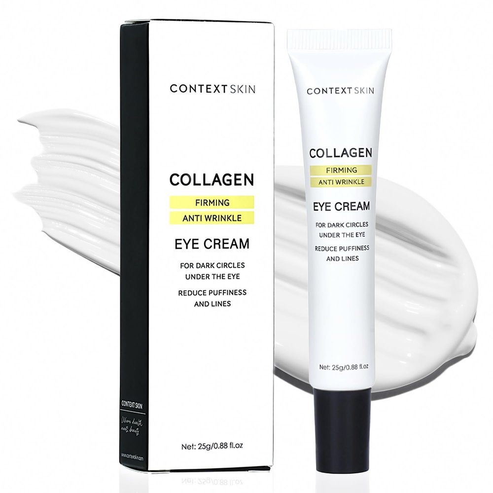 CONTEXT SKIN Collagen Eye Cream  3-in-1 formula with collagen, coffee & niacinamide for lightweight hydration  supports a smoother, refreshed under-eye appearance  0.88 fl oz