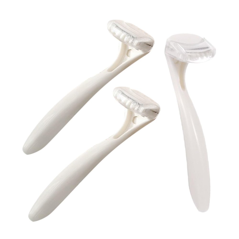 HAKIDZEL 3pcs Portable Hair Razor Women's Manual Shave Knife Hair Removal Tool Gentle Skin Shaver