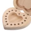 Beatifufu Compact Wooden Capsule Holder Heart Design Organizer for Essential Oils Bottle Capacity Portable Wooden Box for and Storage view 3