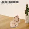 Beatifufu Compact Wooden Capsule Holder Heart Design Organizer for Essential Oils Bottle Capacity Portable Wooden Box for and Storage view 4