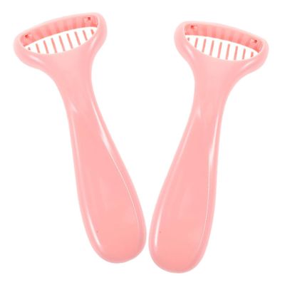 HAKIDZEL 2pcs Portable Women's Hair Remover Manual Epilator for Legs Underarms Areas Efficient and Reusable Shaving Tool for Travel and Daily Grooming