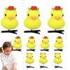 10Pcs Duck Hair Clips, Yellow Duck Hair Clips, Yellow Duck Hairpin Cartoon Duck Clips, Cute Duck Hair Accessories, Animal Clips, Decorative Hair Accessories for Holiday Party view 1