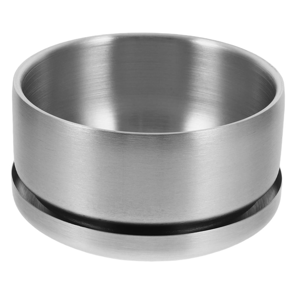 COLLBATH Stainless Steel Shaving Bowl with Lid for Men Durable Ergonomic Design for Shaving Soap and Cream Elegant Bathroom Accessory