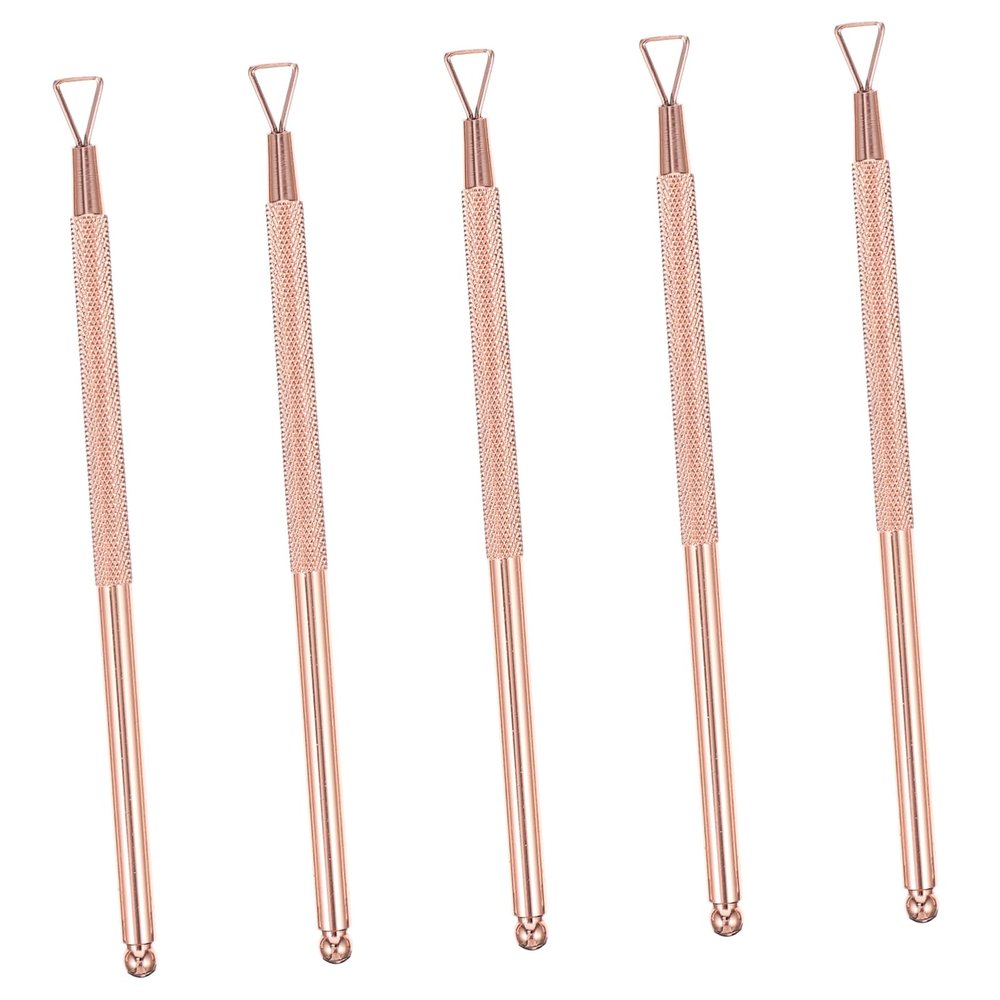 Veemoon 5pcs Stainless Steel Cuticle Remover Professional Nail Dead Skin Removal Tool for Home Salon Use Effortless Nail Art Pusher and Design
