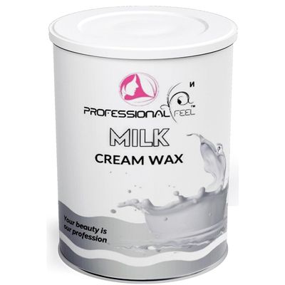 Milk Cream Wax With Wax Strips, hydro soluble wax For Face, Upper Lips, Arms, Legs, Bikini Line, Underarms and Full Body (800 Grams)