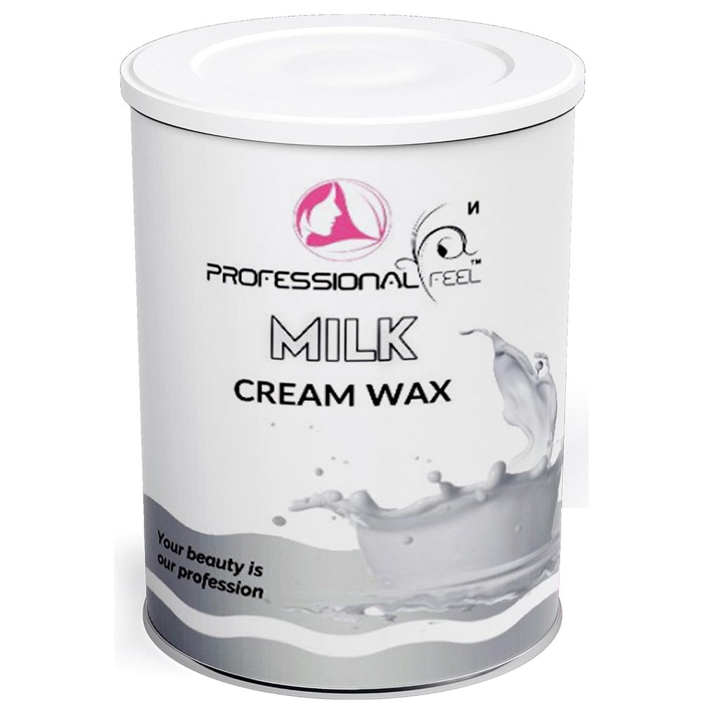 Milk Cream Wax With Wax Strips, hydro soluble wax For Face, Upper Lips, Arms, Legs, Bikini Line, Underarms and Full Body (800 Grams)