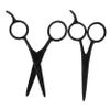 PartyKindom Multi-purpose Grooming Scissors for Men 2 Piece Set Eyebrow Trimmer Mustache Scissors Precision Cutting Lightweight for Home On-the-go view 1