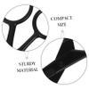 PartyKindom Multi-purpose Grooming Scissors for Men 2 Piece Set Eyebrow Trimmer Mustache Scissors Precision Cutting Lightweight for Home On-the-go view 3