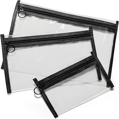 ANOOVV 3 Pack Clear Makeup Bag - TSA Approved Toiletry Bag for Travel