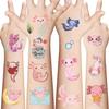 10 Sheets Axolot Temporary Tattoos Stickers, Cartoon Cute Animal Sticker for Adult, Cute Axolotl Vinyl Waterproof Stickers for Water Bottle,Laptop,Phone,Skateboard view 1