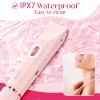 Bikini Trimmer for Women - HAPARK Dual-Head Electric Shaver,Cordless Body Shaver for Trip,Replaceable Lady Facial Razor,IPX7 Waterproof(Pink) view 4