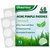 Acne Pimple Patch - 3 Sizes 48 Patches, Invisible Hydrocolloid Zit Stickers, Spot Covers for Face, Cute Round Shape, Camping Hiking Travel Essentials Gift view 1