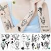 10 Sheets Dragon Temporary Tattoo (70+PCS) Black Themed Party Supplies Decoration Favors Cartoon Cute Sticker for Youth Activity Class Prizes Carnival Christmas Rewards view 4
