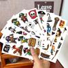 10 Sheets Pirate Temporary Tattoo(70+PCS) Fake Neverland Pirated Cannon Powder Jake Captain Tattoo Body Sticker for Birthday Party Favors Supplies Party Bag Filler view 3