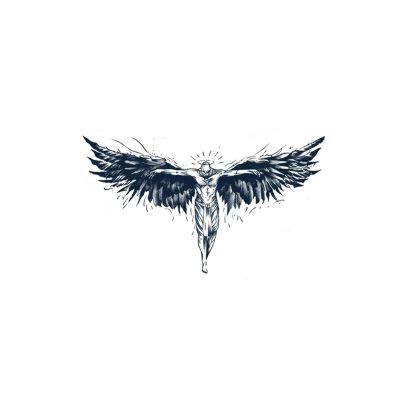 2pcs Chest Wings Juice Tattoo Stickers for Men and Women, Semi-Permanent Tattoos, Realistic Fake Tattoos, Lasts 7-15 Days Waterproof Non-Reflective Non-Toxic Temporary Tattoos