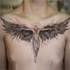 2pcs Chest Wings Juice Tattoo Stickers for Men and Women, Semi-Permanent Tattoos, Realistic Fake Tattoos, Lasts 7-15 Days Waterproof Non-Reflective Non-Toxic Temporary Tattoos view 2