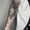 2pcs Koi Flower Arm Juice Tattoo Stickers for Men and Women, Semi-Permanent Tattoos, Realistic Fake Tattoos, Lasts 7-15 Days Waterproof Non-Reflective Non-Toxic Temporary Tattoos view 1