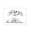 2pcs Clavicle Mountain and Sea Juice Tattoo Stickers for Men and Women, Semi-Permanent Tattoos, Realistic Fake Tattoos, Lasts 7-15 Days Waterproof Non-Reflective Non-Toxic Temporary Tattoos view 2