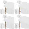 12 Pcs/4 Sets Massage Sheet Set, Premium Facial Bed Cover Includes Flat and Fitted Sheets with Face Cradle Cover Wrinkle-Resistant, for Massage Tables, Includes Pad and Face Rest Covers (White) view 1