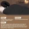 12 Pcs/4 Sets Massage Sheet Set, Premium Facial Bed Cover Includes Flat and Fitted Sheets with Face Cradle Cover Wrinkle-Resistant, for Massage Tables, Includes Pad and Face Rest Covers (Black) view 2