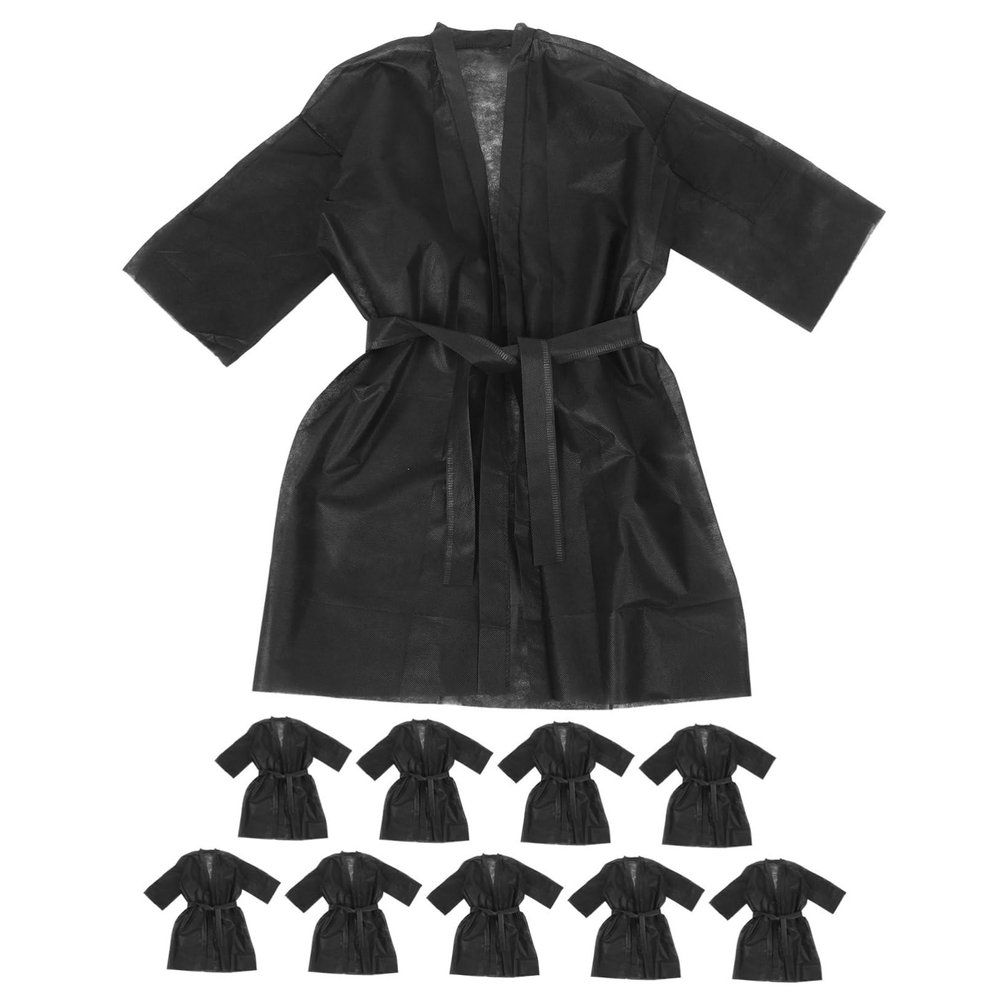 BESPORTBLE 10pcs Disposable Bath Skirt Non-woven Robes for Beauty Salon Spa Convenient for Travel and Daily Lightweight and Skin-friendly