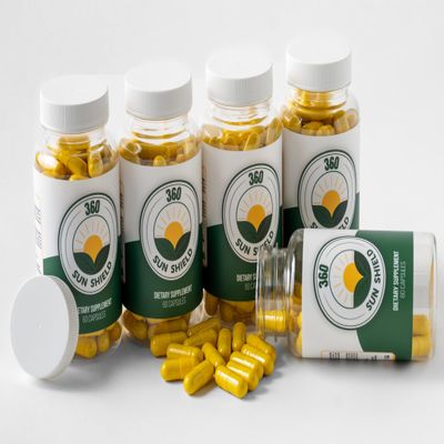 360 Sunshield Skin Care: All Natural Skin Defense of 240 mg of Polypodium Leucotomos + Proprietary Blend (30 Daily Servings)