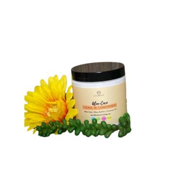 HealNGo Aloe-Coco Leave In Conditioner, All Natural, Handmade with pure Aloe Vera and Coconut Oil 8oz