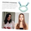 PLAFOPE Face Wash Headband Women Snail Headband Skincare Hairband Soft Plush Green view 3