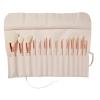 ColourPop Ultimate Brush Roll Face & Eye Brush Set - Face & Eye Makeup Brush Set - Made with Luxe Synthetic Vegan Bristles - Includes Faux-Leather Case (14 Count) view 1
