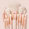 ColourPop Ultimate Brush Roll Face & Eye Brush Set - Face & Eye Makeup Brush Set - Made with Luxe Synthetic Vegan Bristles - Includes Faux-Leather Case (14 Count) view 2
