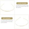 PartyKindom 3pcs Thin Metal Hairbands for Women Elegant Headbands for Outdoor Activities Accessories for Weddings Birthdays and Anniversaries Style view 3