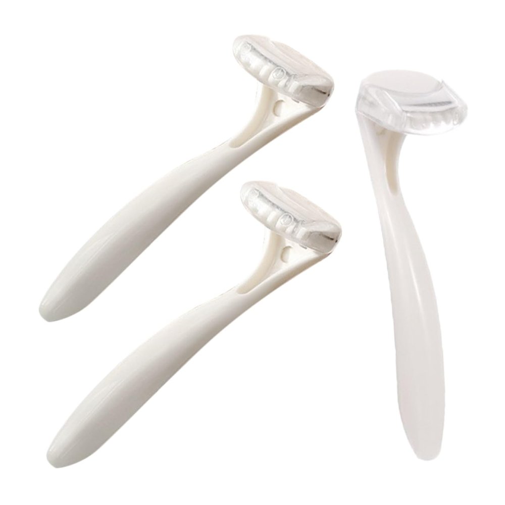 TOVINANNA 3pcs Manual Shave Knife for Women Mini Razor Gentle Facial Hair Remover Portable Travel Shaver for Underarm Hair